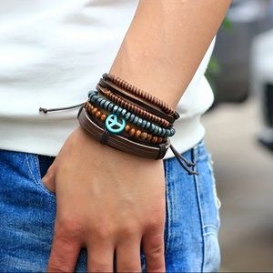 NWOT BOHO LEATHER BRACELETS